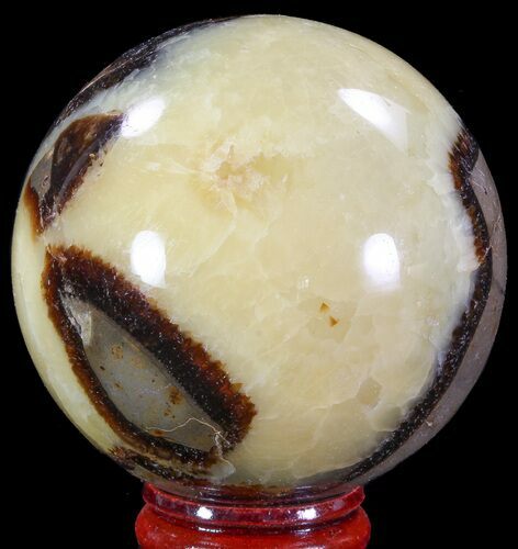 Bargain, Polished Septarian Sphere - Madagascar #67841
